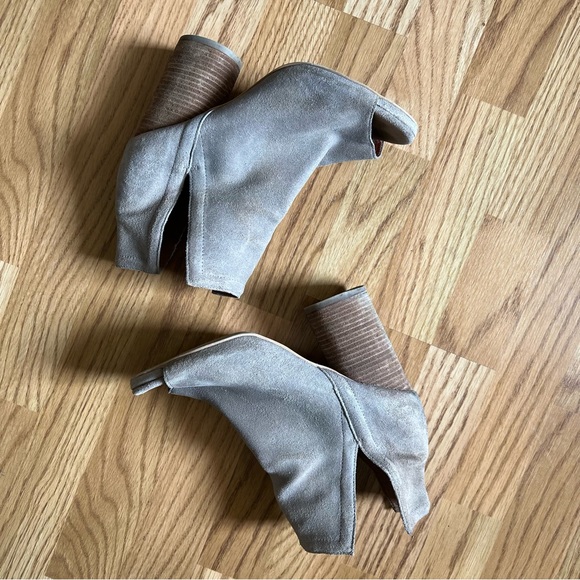 Jeffery Campbell | Oath Infinity Heel Peep Toe Bootie, Taupe, Size 8.5 - Picture 2 of 12